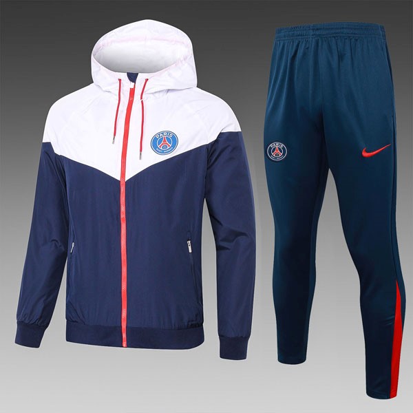 Rompevientos PSG Conjunto Completo 2025/26 Blanco Azul